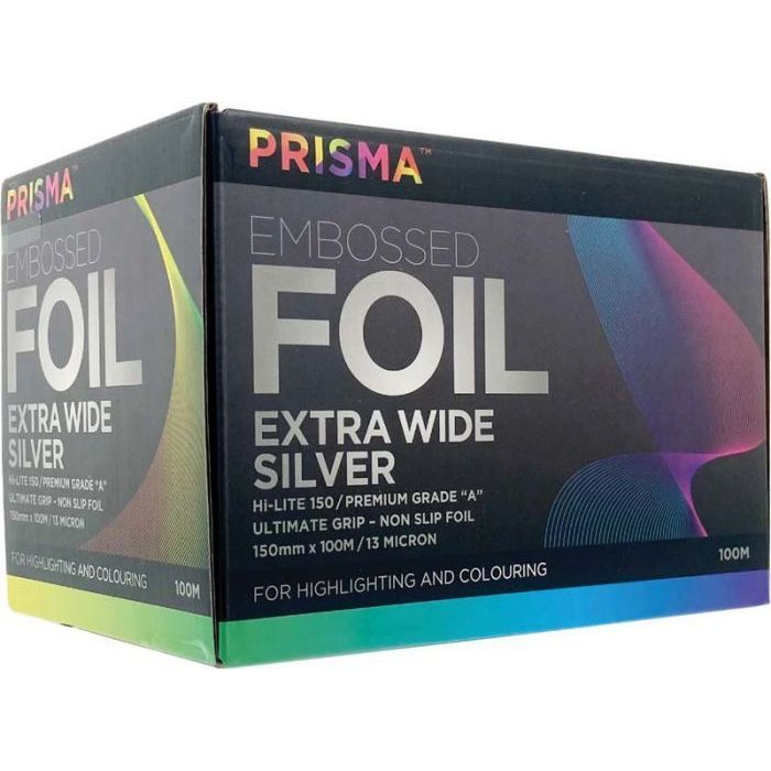 Prisma Embossed Foil - Extra Wide Silver (150mm)