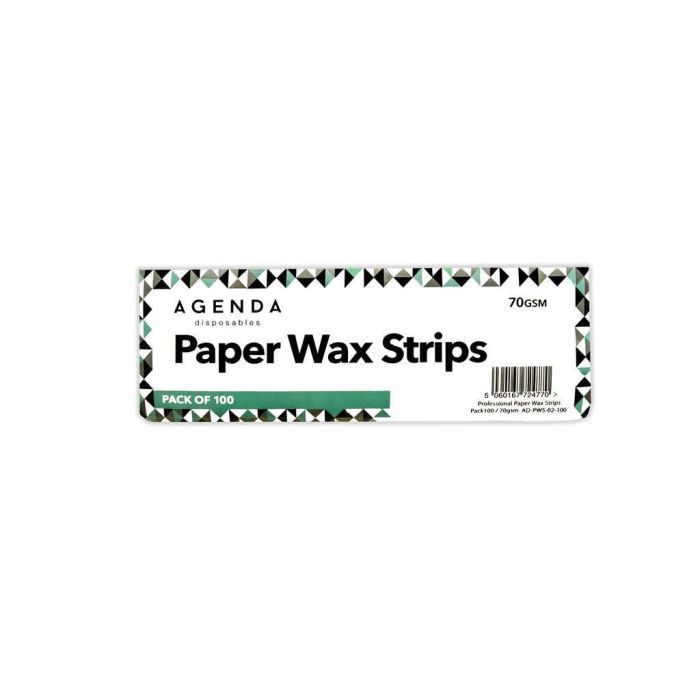 Agenda Disposables Paper Wax Strips (100pcs)