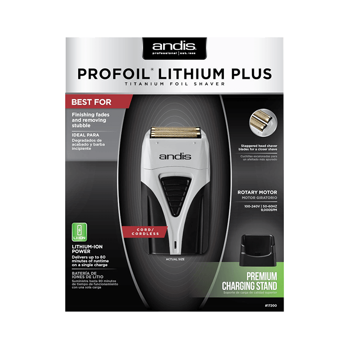 Andis Profoil Lithium Plus Titanium Foil Shaver