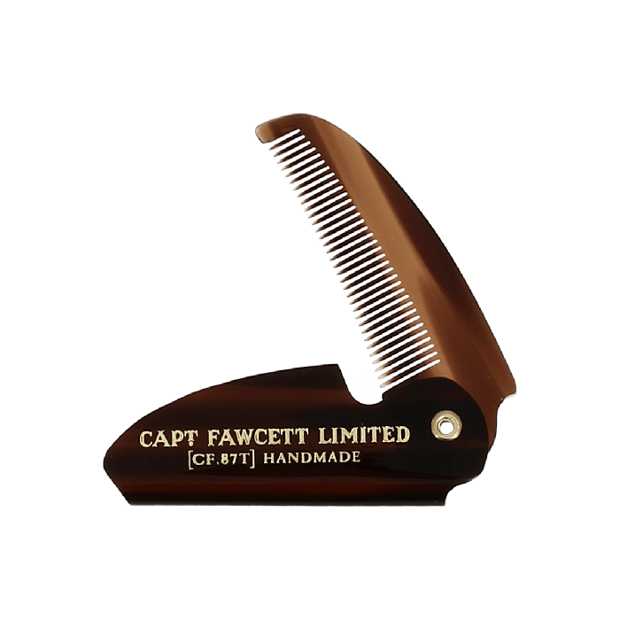 Captain Fawcett Folding Pocket Moustache Comb