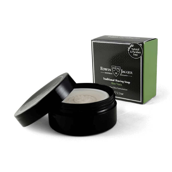 Edwin Jagger Traditional Shaving Soap Aloe Vera 65g