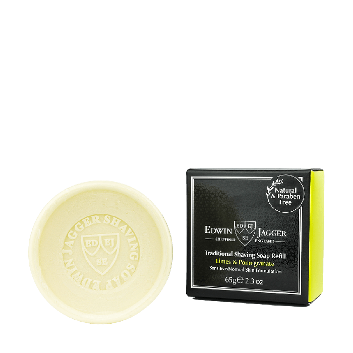Edwin Jagger Traditional Shaving Soap Refill Limes & Pomegranate 65g