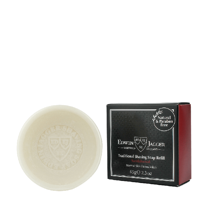 Edwin Jagger Traditional Shaving Soap Refill Sandalwood 65g
