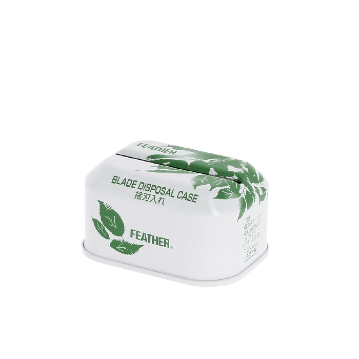 Feather Razor Blade Disposal Case