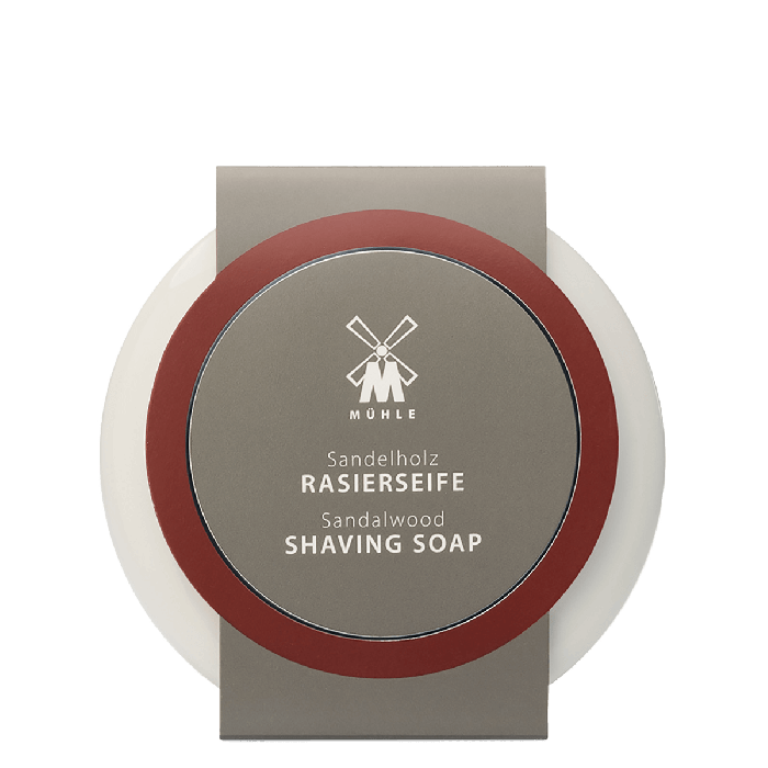 MUHLE RN2SH Shave Care Porcelain Dish Incl Sandalwood Shaving Soap 65g