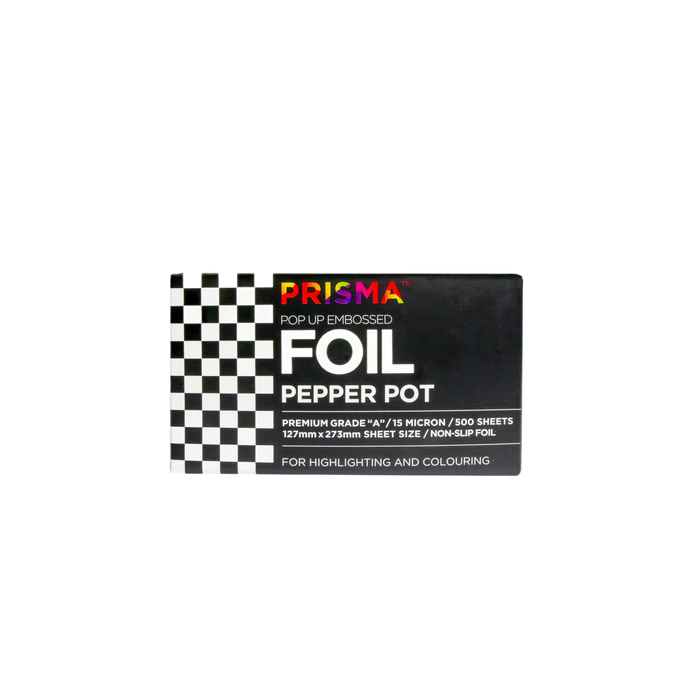 Prisma Black & White Pepper Pot Pop Up Embossed Foil (500 Sheets)