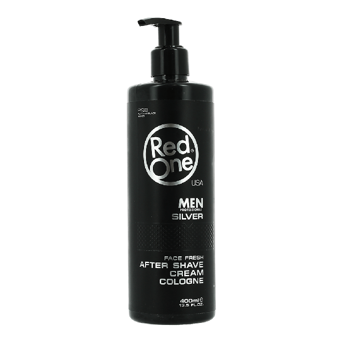 Red One Silver After Shave Cream Cologne 400ml