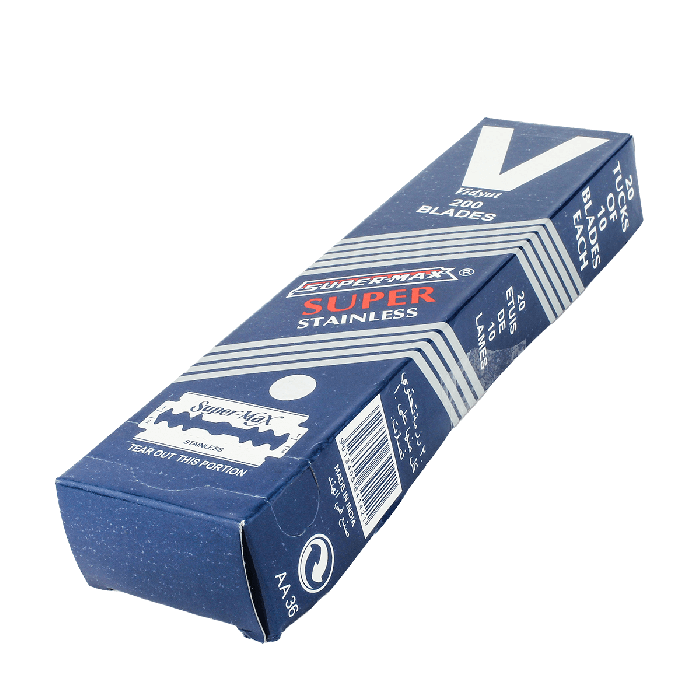 SuperMax Stainless Double Edge Razor Blades (200 Blades)