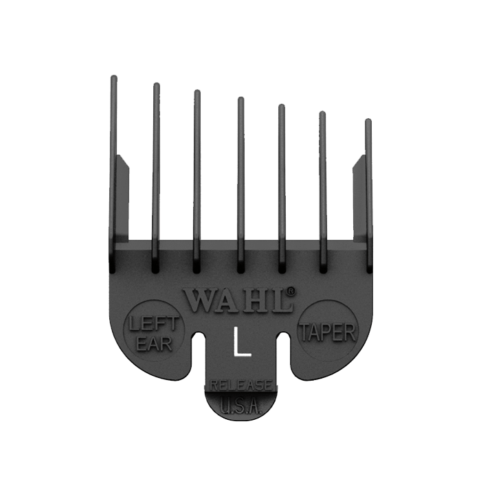 Wahl 3105-450 Left Ear Taper Attachment Comb Black