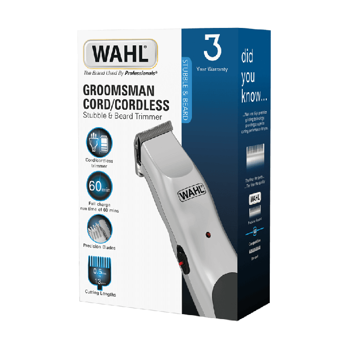 Wahl Groomsman Rechargeable Stubble & Beard Trimmer