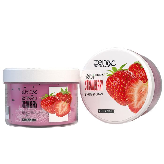 Zenix Professional Face & Body Scrub Strawberry 275ml