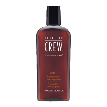 American Crew 3 in 1 Shampoo, Conditioner and Body Wash 250ml
