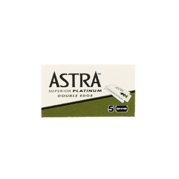 Astra Superior Platinum Double Edge Razor Blades Green (5 Blades)
