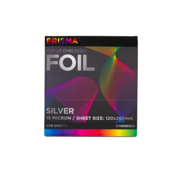 Prisma Silver 15 Micron PopUp Embossed Foil (500 Sheets)