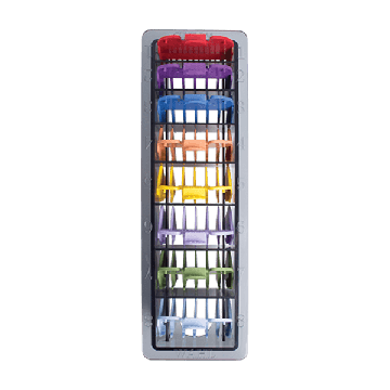 Wahl 3170-800 No.1-8 Coloured Plastic Comb in Caddy